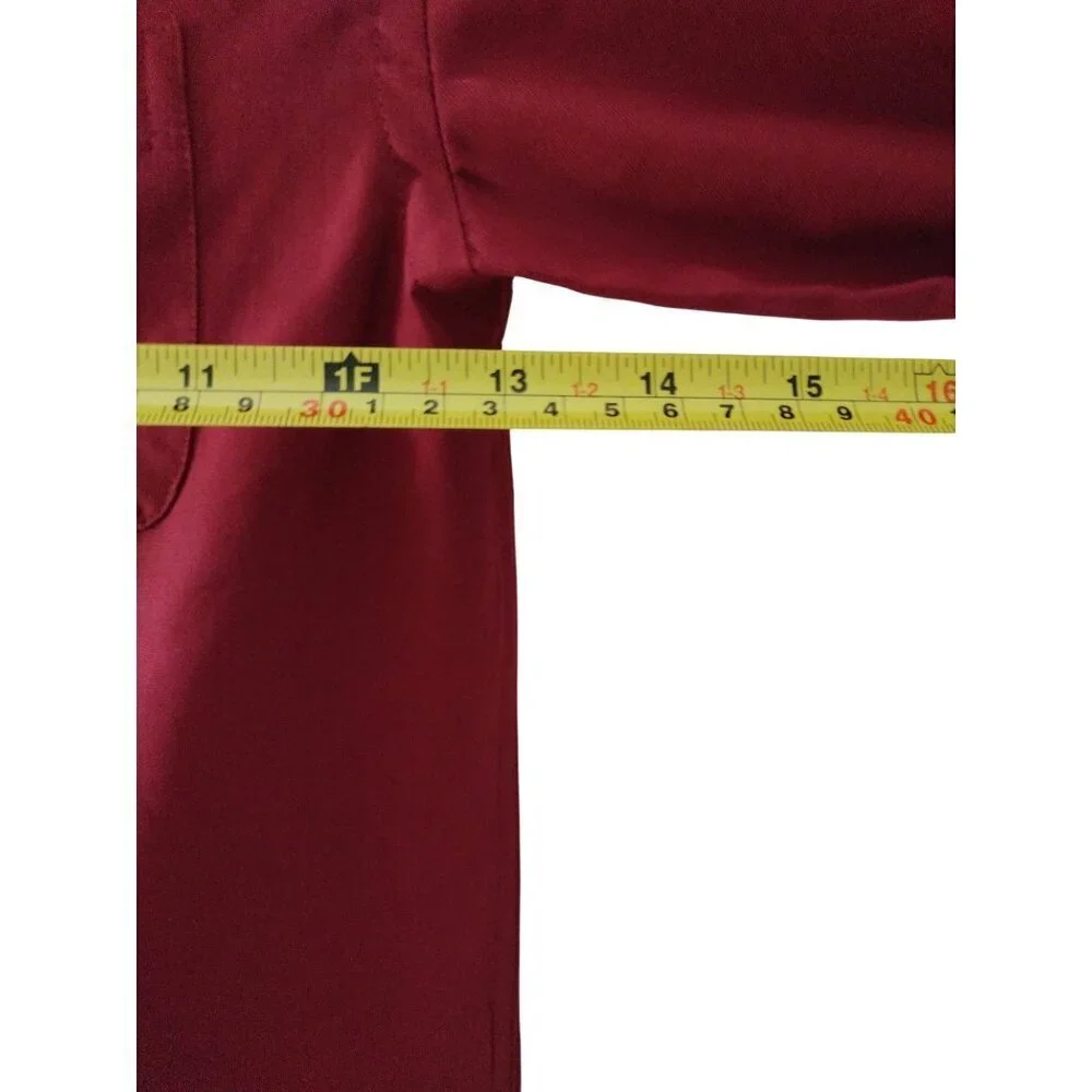Cat & Jack Boys Long Sleeve Button-Up Shirt XS( 4/5 )Burgundy . NWT